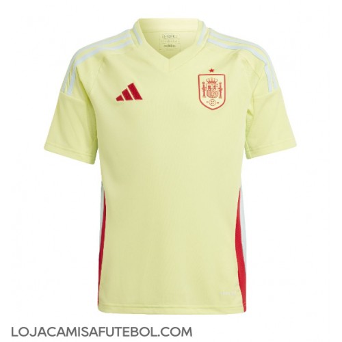 Camisa de Futebol Espanha Equipamento Secundário Europeu 2024 Manga Curta